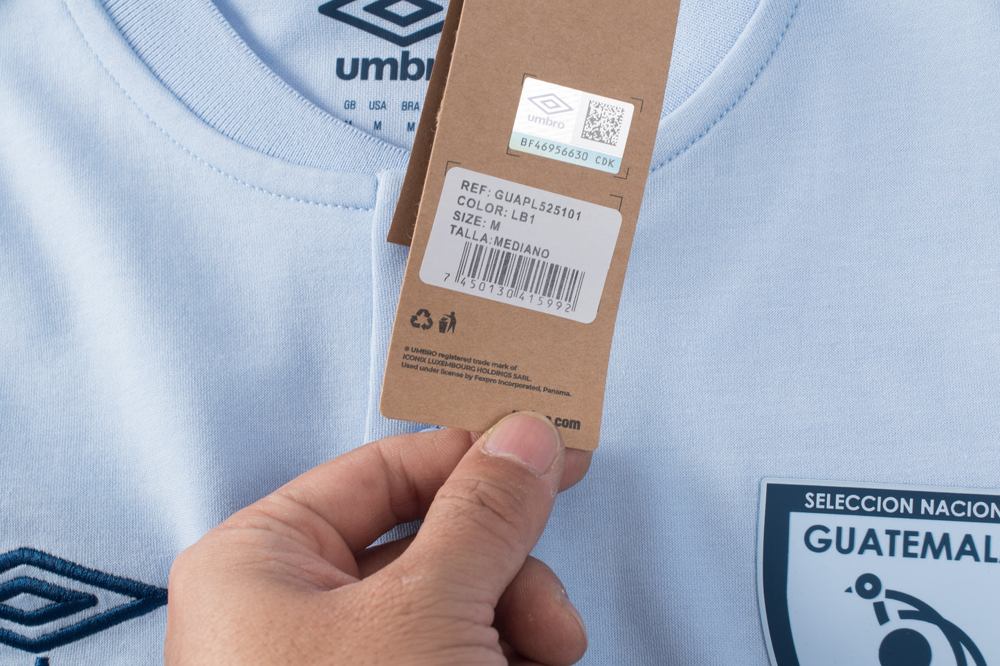 Camisa Polo GUA Celeste 25/26
