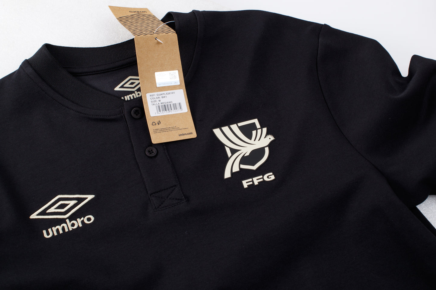 Camisa Polo Negra GUA 26/27